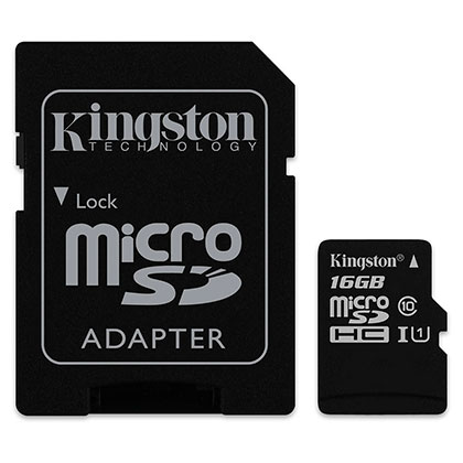 Memoria Kingston SDC10G2/16GB con Adaptador
