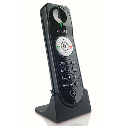 Teléfono Inalámbrico USB Philips VOIP080 Negro