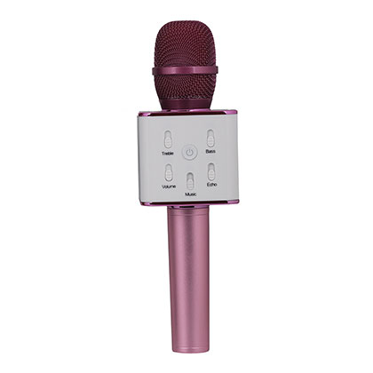 Microfono con Parlante Uruz Q7 Rosa