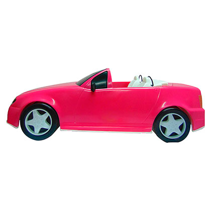 Carro Super Conversível Para Barbie Pink Grande 60 Cm Líder