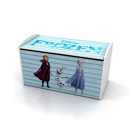 Mueble Organizador Baúl Frozen Para Guardado De Juguetes Disney 420/2 Blanco 83 Cm De Ancho