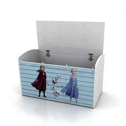 Ribeiro .ar Mueble Organizador Baul Frozen Para Guardado De Juguetes Disney 420 2 Blanco 83 Cm De Ancho