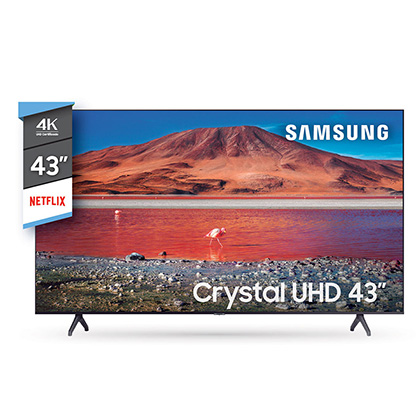 Tv Smart Led 43" Crystal Ultra Hd 4 K Bluetooth Samsung UN43TU7000GCZB