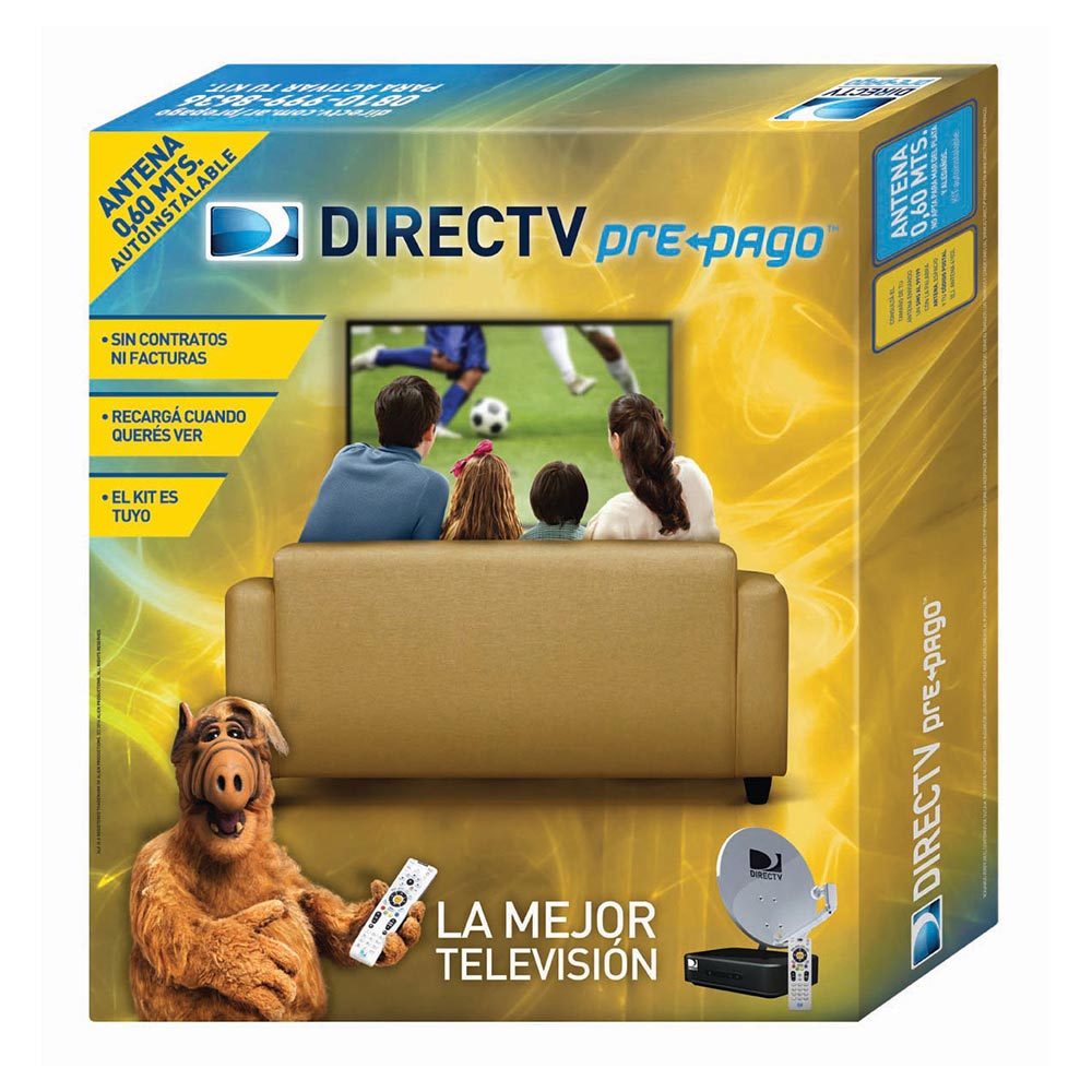 Kit Prepago Direct Tv Antena de 60 Cm
