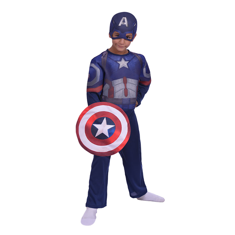 Disfraz Capitán América Avengers Con Luz Talle 2 Disney CAD218310