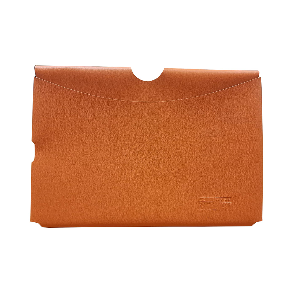 Porta Tablet Para Mini Ipad Cuero Ecológico Vacavaliente Naranja
