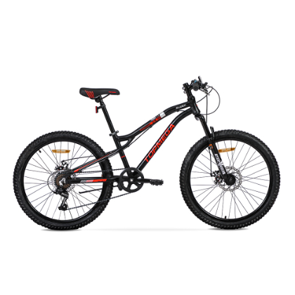 BICICLETA TOPMEGA SLIDER R24 7VEL NEGRO-ROJO